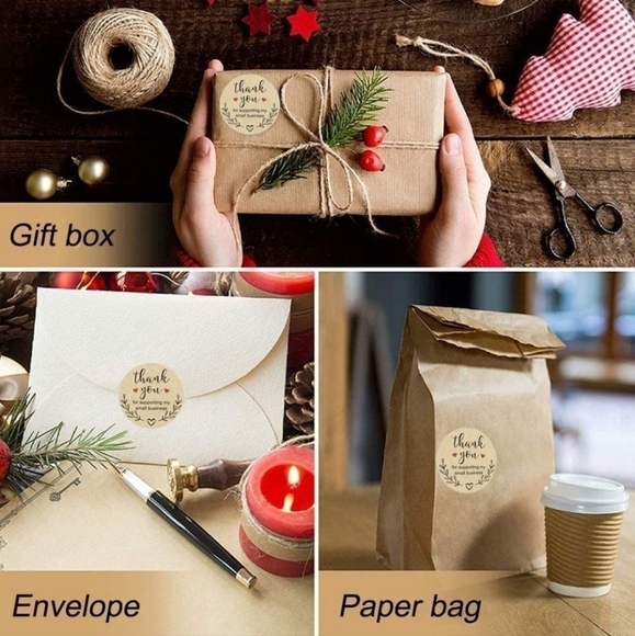 1.5" "Thank you for Supporting my Small Business" Stickers•500 PK - Picture 7 of 7